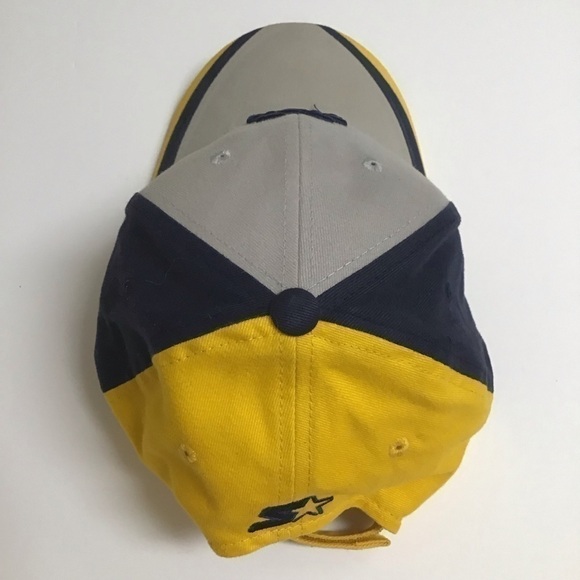 NEW Notre Dame Irish Football Hat Cap Starter Licensed Adjusts Navy Gray Gold - Picture 11 of 13